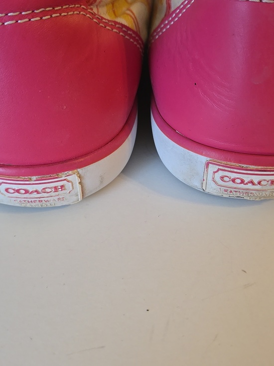 Coach Barrett Poppy Signature Sneakers Size 8B - Picture 4 of 8